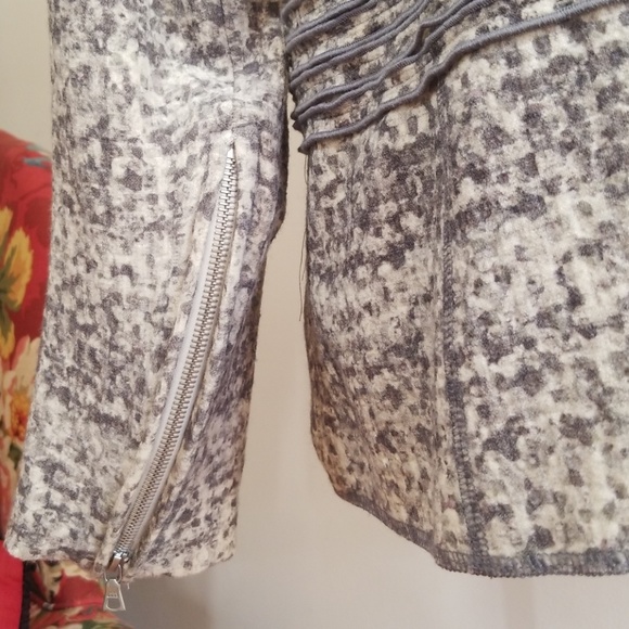 Zenobia marbled pattern grey Jacket. Size 16 - Picture 6 of 8